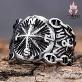 中世航海の冒険心を宿すワイドチタンリング 個性派必携のヴィンテージ航海アイテム