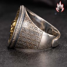 画像13: Antique Jewelry バイキングスカル・チャイフードリング 925銀 テールリング ファッション アクセサリー 可変开口 (13)