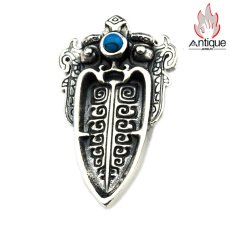 画像1: Antique Jewelry S925 シルバー 獣面紋様 神獣モチーフ ネックレス ペンダント レトロ個性派 デザイン ユニセックス (1)
