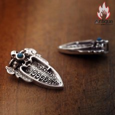 画像5: Antique Jewelry S925 シルバー 獣面紋様 神獣モチーフ ネックレス ペンダント レトロ個性派 デザイン ユニセックス (5)