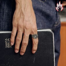 画像9: Antique Jewelry S925 シルバー ホルスの目 リング メンズ レトロ個性派 ユニークデザイン 高級感 シルバーリング (9)