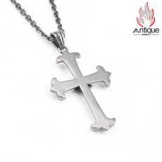 画像3: Antique Jewelry S925 シルバー製 ホルスの目・神の目 クロスモチーフ メンズネックレス シンプルレトロ アクセサリー (3)