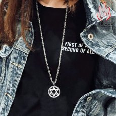 画像10: Antique Jewelry 銀六芒星ネックレス　十二星座ペンダント　レトロな円形ペンダント　男性用アクセサリー (10)