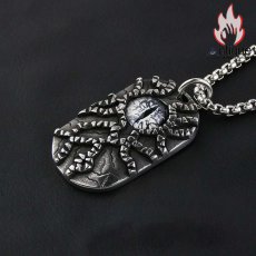 画像5: Antique Jewelry レトロ 悪魔の目 チタン鋼ペンダント メンズアクセサリー 個性なネックレス パンクペンダント (5)