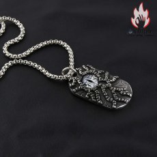 画像8: Antique Jewelry レトロ 悪魔の目 チタン鋼ペンダント メンズアクセサリー 個性なネックレス パンクペンダント (8)