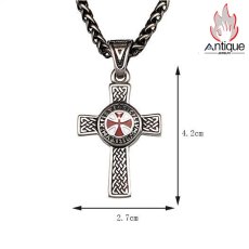 画像6: Antique Jewelry メンズ 聖堂クロスペンダント レトロスタイル 欧米ヒップホップ・ゴシックパンク チタンスチール オリジナル希少デザイン (6)