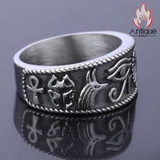 画像3: Antique Jewelry ファッショナブルで個性的な ムスカの目リング ヨーロッパ風 ギリシャ神話 個性的なリング (3)