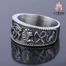 画像4: Antique Jewelry ファッショナブルで個性的な ムスカの目リング ヨーロッパ風 ギリシャ神話 個性的なリング (4)