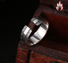 画像5: Antique Jewelry S925 シルバー 神の目 オールアイ シンプル鏡面デザイン ヴィンテージ風 リング メンズ レディース ペアリング (5)