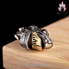 画像7: Antique Jewelry S925 シルバー 中世ヨーロッパ兜ペンダントネックレス メンズ ドクロヴィンテージ スチームパンクデザイン (7)