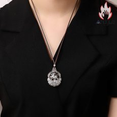 画像11: Antique Jewelry S999 シルバー 九色鹿 焼藍ペンダントネックレス レディース 個性デザイン ヴィンテージ (11)