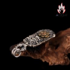 画像4: Antique Jewelry S925 シルバー製 貔貅 六字真言 金剛杵モチーフ メンズネックレストップ ヴィンテージ (4)