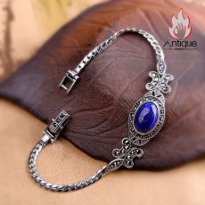 画像11: Antique Jewelry 新作 S925 シルバー 精密仕上げ レトロな宮廷風 編み込みバタフライデザイン 個性的 レディースブレスレット (11)
