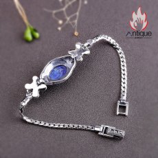 画像12: Antique Jewelry 新作 S925 シルバー 精密仕上げ レトロな宮廷風 編み込みバタフライデザイン 個性的 レディースブレスレット (12)