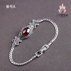 画像2: Antique Jewelry 新作 S925 シルバー 精密仕上げ レトロな宮廷風 編み込みバタフライデザイン 個性的 レディースブレスレット (2)