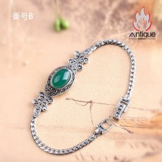 画像6: Antique Jewelry 新作 S925 シルバー 精密仕上げ レトロな宮廷風 編み込みバタフライデザイン 個性的 レディースブレスレット (6)