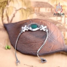 画像7: Antique Jewelry 新作 S925 シルバー 精密仕上げ レトロな宮廷風 編み込みバタフライデザイン 個性的 レディースブレスレット (7)