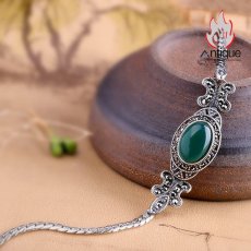 画像9: Antique Jewelry 新作 S925 シルバー 精密仕上げ レトロな宮廷風 編み込みバタフライデザイン 個性的 レディースブレスレット (9)