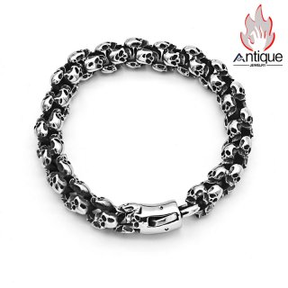 antique jewelry ブレスレット Antique Jewelry レトロな蛇型ジェムチタンスチールブレスレット