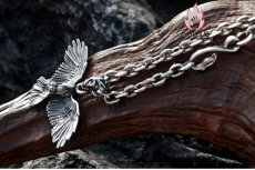 画像12: Antique Jewelry メンズアーティスティックネックレス/フェザーペンダント/文芸的/チタンスチール製/レトロなデザイン (12)