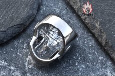 画像9: Antique Jewelry ダークな悪魔神の目スカルリング 男性用 個性的なチタンステンレススチール製指輪、欧米風のスタイルに合わせておしゃれを楽しめるアクセサリー (9)