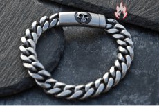 画像7: Antique Jewelry 香水スカルブレスレット メンズ チタン鋼バングル ユニークなレトロデザインの手飾り (7)