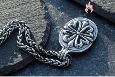 画像11: Antique Jewelry メンズ クロスネックレス ヒップホップ & 欧米風 チタンスチールペンダント レトロ 万能使い (11)