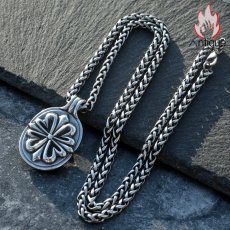 画像4: Antique Jewelry メンズ クロスネックレス ヒップホップ & 欧米風 チタンスチールペンダント レトロ 万能使い (4)