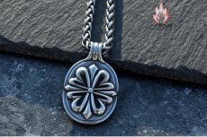 画像7: Antique Jewelry メンズ クロスネックレス ヒップホップ & 欧米風 チタンスチールペンダント レトロ 万能使い (7)