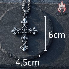 画像14: Antique Jewelry レトロ 十字架ネックレス 男性用 個性 ヒップホップ ファッションアイテム チタンスチールペンダント マルチ対応 ヒップホップ セーターチェーン ネックレス (14)