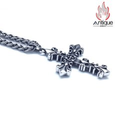 画像4: Antique Jewelry レトロ 十字架ネックレス 男性用 個性 ヒップホップ ファッションアイテム チタンスチールペンダント マルチ対応 ヒップホップ セーターチェーン ネックレス (4)